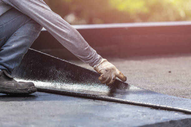 Professional Interior Drainage System technician working in Houghton, NY